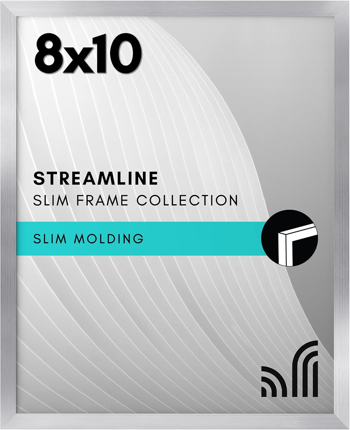 18X24 Poster Frame with Polished Plexiglass - Streamline Collection - Thin Border Picture Frame for Wall Display - Hanging Hardware Included - Black
