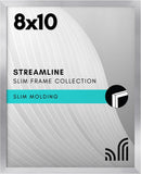 18X24 Poster Frame with Polished Plexiglass - Streamline Collection - Thin Border Picture Frame for Wall Display - Hanging Hardware Included - Black