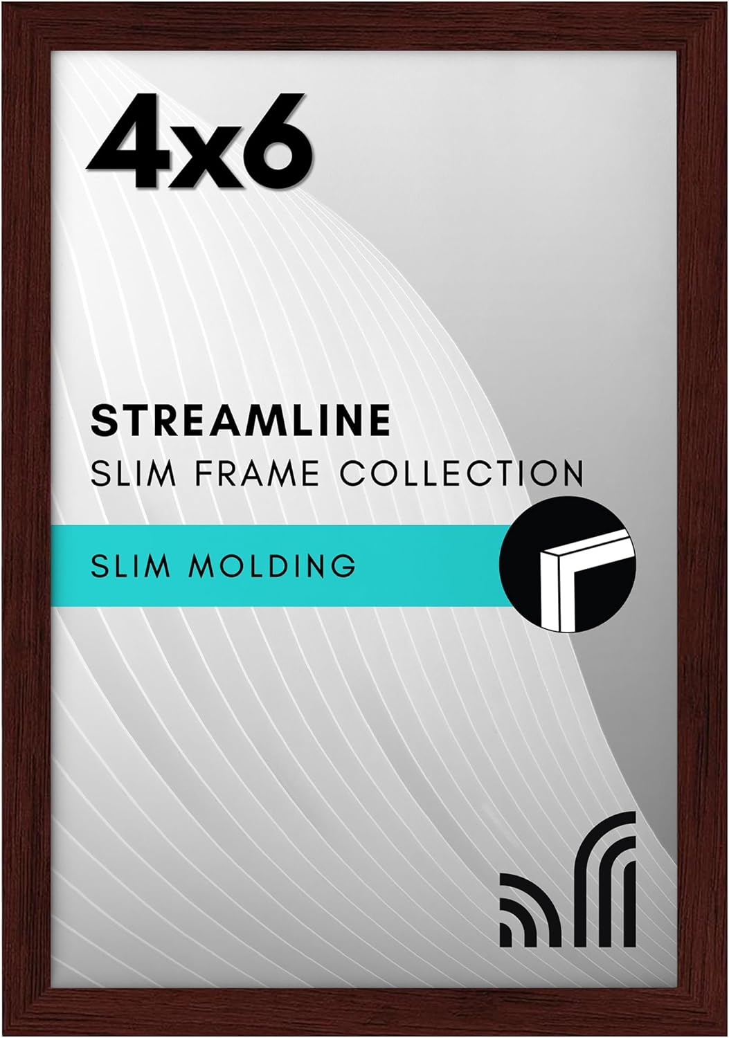 18X24 Poster Frame with Polished Plexiglass - Streamline Collection - Thin Border Picture Frame for Wall Display - Hanging Hardware Included - Black