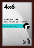 18X24 Poster Frame with Polished Plexiglass - Streamline Collection - Thin Border Picture Frame for Wall Display - Hanging Hardware Included - Black
