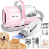 Afloia Dog Grooming Kit, Pet Grooming Vacuum & Dog Clippers Nail Trimmer Grinder & Dog Brush for Shedding with 6 Pet Grooming Tools, Low Noise Dog Hair Remover Pet Grooming Supplies for Dog Cat