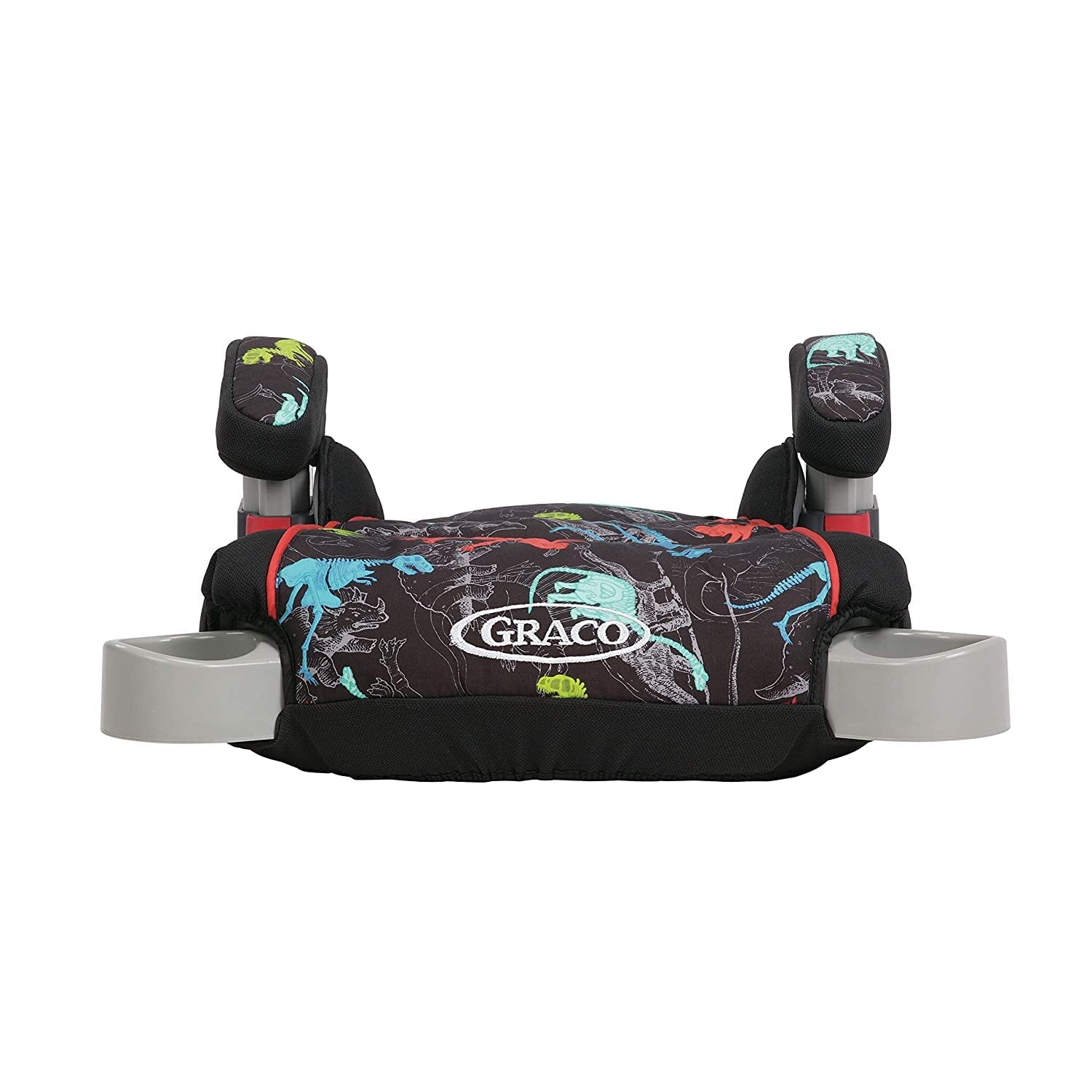 Asiento elevador para automóvil sin respaldo Graco Turbobooster – Dinorama, para niños de 4 a 10 años, de 40 a 100 libras