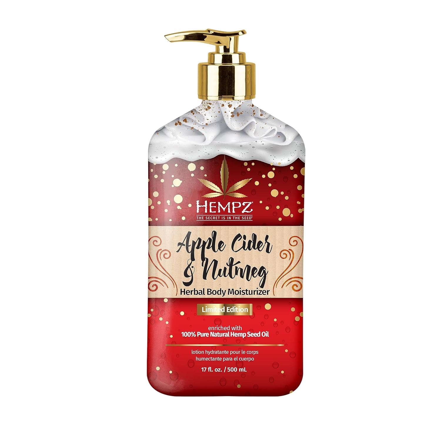 Limited Edition Pumpkin Spice & Vanilla Chai Herbal Moisturizing Body Lotion (17 Oz) – Fall Scented for Women or Men with Dry or Sensitive Skin - Hydrating Moisturizer for Daily Radiance