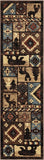 Home Dynamix Buffalo Bear Area Rug, 1'10"X6'10", Brown/ Red, Rectangular