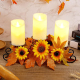 Thanksgiving Harvest Centerpiece – Festive Fall Candle Holder Decor