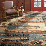 Home Dynamix Buffalo Bear Area Rug, 1'10"X6'10", Brown/ Red, Rectangular