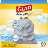 Tall Kitchen Trash Bags – 13 Gallon Odor-Resistant Drawstring Bags with Fresh Scent, 110 Count