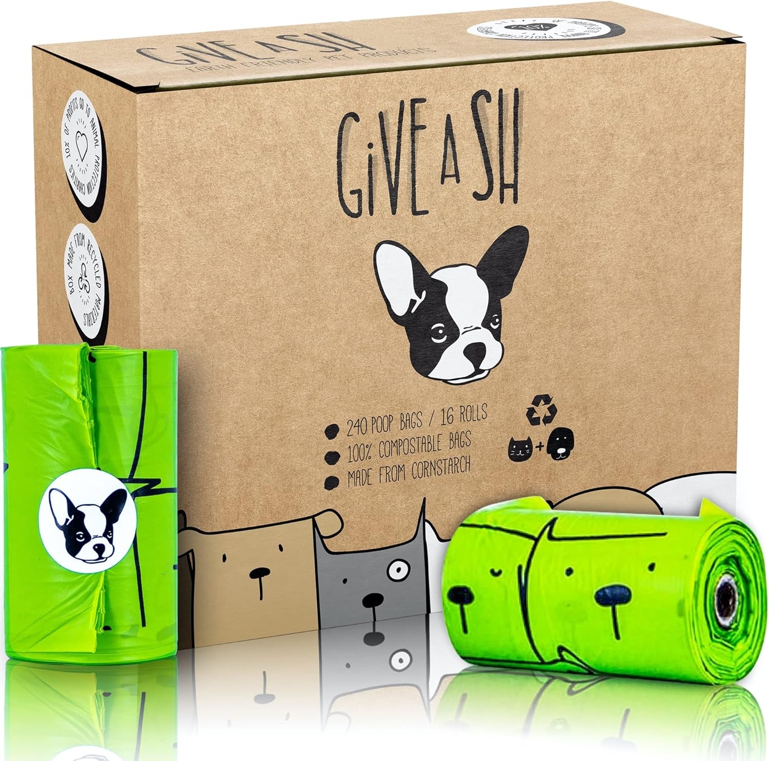 Bolsas compostables certificadas para excrementos de perro: de origen vegetal, a prueba de fugas y ecológicas