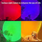 Sunset Lamp Projector with APP & Button Control, 360 Degree Rotation Multiple Colors Changing LED Lamp Night Light, Sunset Light for Bedroom Decor/Party/Christmas Gifts/Tiktok Live/Room Decor