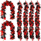 6PCS Fall Maple Leaves Garland, Party Joy 5.6Ft Artificial Maple Leaf Autumn Garland Hanging Fall Vines Table Decorations Front Door Fall Decor Thanksgiving Decorations Decor outside Indoor Decor