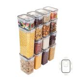 Contenedores herméticos para almacenar alimentos con tapa Organizador de despensa Dispensador de cereales Contenedores para cereales Caja de almacenamiento de alimentos Organizador de cocina