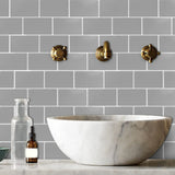 10 piezas de papel tapiz autoadhesivo de metro de 12" x 12", pegatinas antisalpicaduras para azulejos de pared de cocina para balcón, lavabo, baño, decoración de restaurante