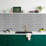 10 piezas de papel tapiz autoadhesivo de metro de 12" x 12", pegatinas antisalpicaduras para azulejos de pared de cocina para balcón, lavabo, baño, decoración de restaurante