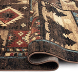 Home Dynamix Buffalo Bear Area Rug, 1'10"X6'10", Brown/ Red, Rectangular