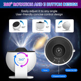 13-in-1 Galaxy Star Projector with HD Planetarium Slides and 360° Rotation