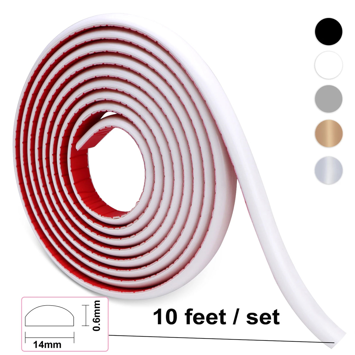 Moldura de pared con azulejos autoadhesivos: moldura flexible para bricolaje para la decoración del hogar