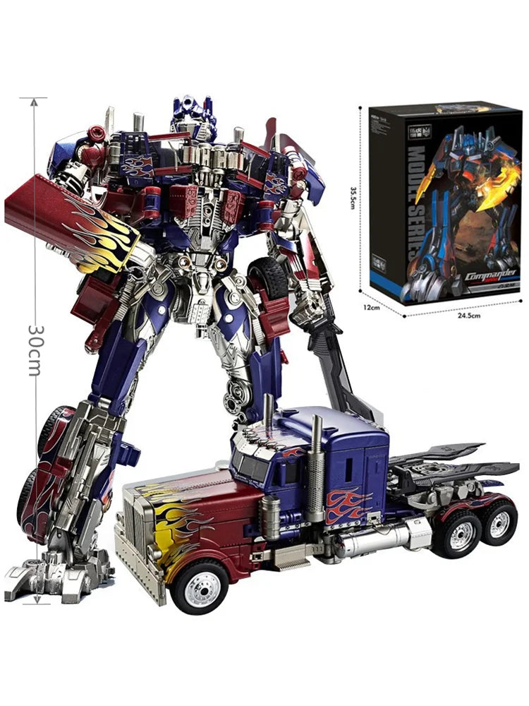 30CM Transformable Optimus Prime Robot Toy – Auto-Converting Action Figure with Remote Control