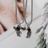 Silver Double-Layer Butterfly Pendant Necklace for Women – Elegant Layered Jewelry