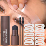 Waterproof Eyebrow Stamp Kit with 10 Stencils – Long-Lasting Brow Shaping Makeup Tool