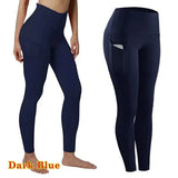 High-Waisted Seamless Leggings for Women – Ankle-Length, Solid Color, All-Season Fit