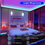 RGB LED Strip Lights – Smart App & Remote Control, USB-Powered, 16 Million Colors