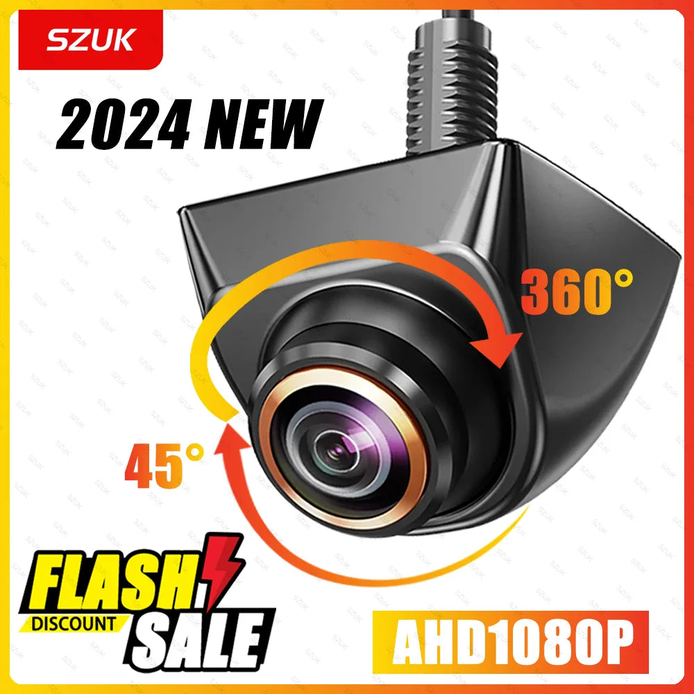 High-Definition Wide-Angle Car Reverse Camera with Night Vision & Waterproof Design