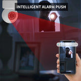 Cámara de seguridad inteligente WiFi de 1080P: monitor para bebés y mascotas en interiores con visión nocturna y seguimiento de movimiento