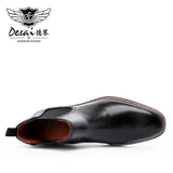 Men’s Genuine Leather Chelsea Boots – Waterproof Winter Ankle Boots with Pigskin Lining