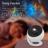 Galaxy Projector Night Light - 360° Rotating Starry Sky & Planetarium for Kids & Adults