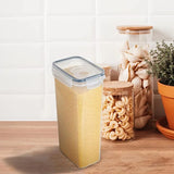 Contenedores herméticos para almacenar alimentos con tapa Organizador de despensa Dispensador de cereales Contenedores para cereales Caja de almacenamiento de alimentos Organizador de cocina