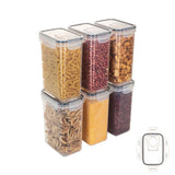 Contenedores herméticos para almacenar alimentos con tapa Organizador de despensa Dispensador de cereales Contenedores para cereales Caja de almacenamiento de alimentos Organizador de cocina