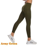 High-Waisted Seamless Leggings for Women – Ankle-Length, Solid Color, All-Season Fit