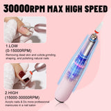 Portable Electric Nail Drill for Manicure & Pedicure – Adjustable Speed, Low Noise & Compact Design