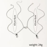 Silver Double-Layer Butterfly Pendant Necklace for Women – Elegant Layered Jewelry