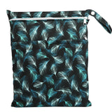 [Sigzagor] Bolsa seca y húmeda con dos cremalleras para pañales de bebé, impermeable, reutilizable, 36 cm x 29 cm