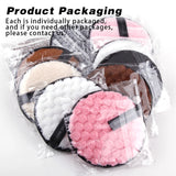 4-Pack Reusable Makeup Remover Pads – Microfiber Cleansing Discs for Gentle Makeup Removal