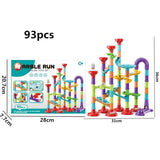 DIY Marble Run Race Track Building Set – 105-Piece Educational STEM Toy for Kids
