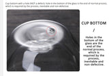 Taza de vidrio de doble pared resistente al calor: taza transparente hecha a mano para café, té y cerveza 