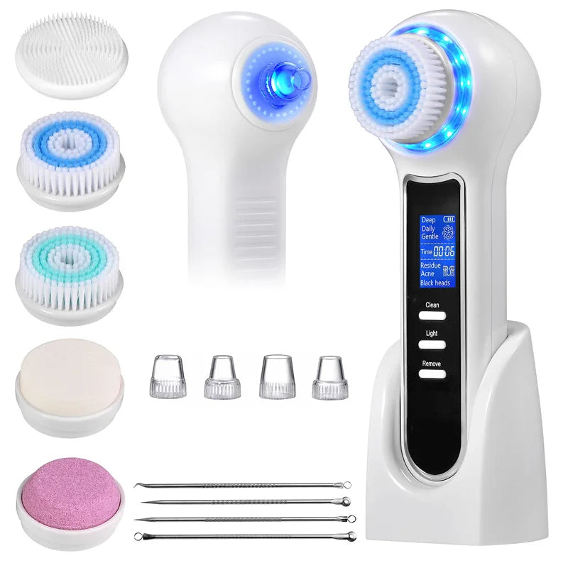 Electric Facial Cleansing Brush & Blackhead Remover with Vacuum Suction for Deep Pore Cleaning