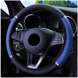 Universal Faux Leather Steering Wheel Cover – Breathable, Skidproof & All-Season Fit (38cm)