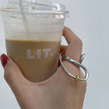 Minimalist Geometric Silver Color Ring Set for Women – Stylish Fashion Party Jewelry