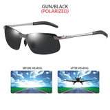 Polarized Photochromic Sports Sunglasses – UV400 Protection for Fishing & Outdoor Activities