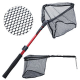 Red de pesca plegable telescópica: red de aterrizaje duradera para una captura fácil