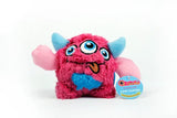 Plush Spiky Ball Toy for Dogs – Soft Fleece Squeaky Ball for Small to Large Breeds