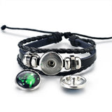 Stylish Leather & Stainless Steel Bracelet – Trendy Unisex Charm Bracelet