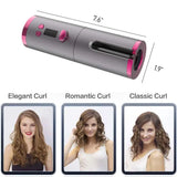 Cordless Automatic Hair Curler with LCD Display & Adjustable Temperature