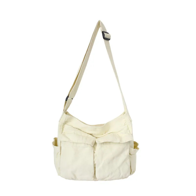 Large-Capacity Canvas Shoulder Bag – Stylish & Functional for Everyday Use
