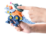 Juego de construcción de dinosaurios: kit de montaje DIY con destornillador y lanzador para niños