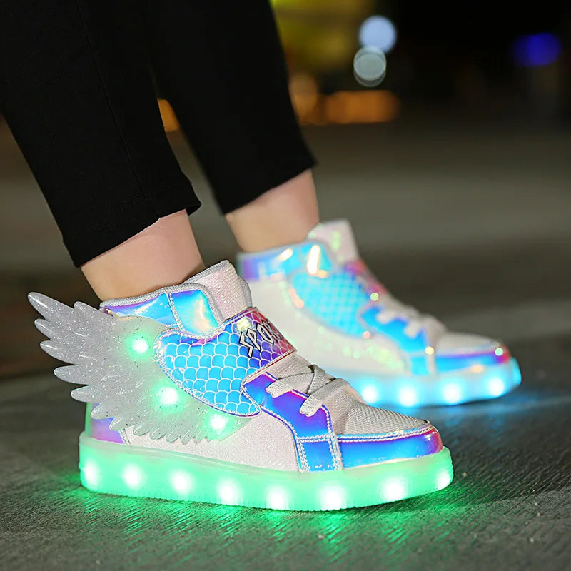 Kids' Light-Up Sneakers – Unisex LED Sport Shoes for Boys & Girls