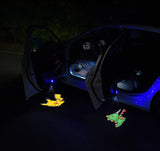 Wireless LED Car Door Projector Light – Cartoon Welcome Logo for All Vehicles